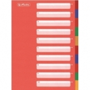Divider Herlitz A4 Plastic 10Tabs Color 10715415