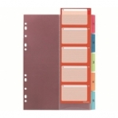 Divider Herlitz A4 Plastic W/Tabs Index 1-5 10913689