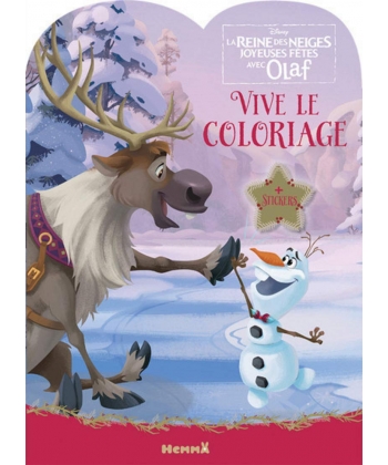 Disney La Reine Des Neiges Vive Le Coloriage ! (Joyeuses Fetes Avec Olaf) (Olaf Et Sven)