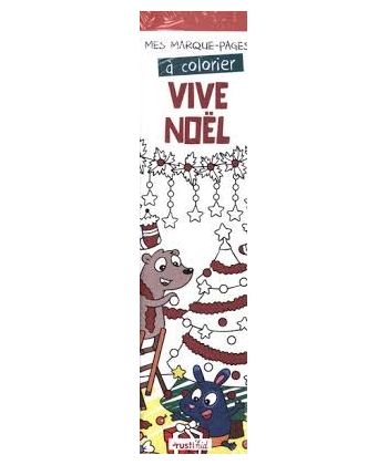 Mes Marque-Pages A Colorier-Vive Noel