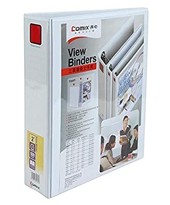 Ring Binder Comix A4 4 Rings 2 50Mm White A236
