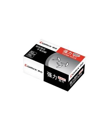 Pushpin Comix 10mm 100/Pack Silver B3537