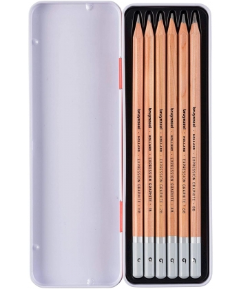 Pencil Bruynzeel Expression Graphite 6/Pack 60311006