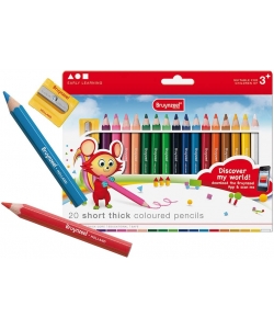 Colored Pencil Bruynzeel Shorties 20/Pack