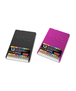 Colored Pencil Bruynzeel Mxz 12/Pack Soft Feel Tin Black