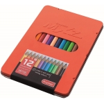 Colored Pencil Bruynzeel Mxz 12/Pack Soft Feel Tin Red