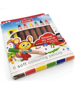 Colored Pencil Bruynzeel Shorties 6/Pack