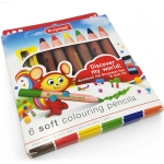 Colored Pencil Bruynzeel Shorties 6/Pack