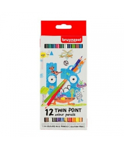 Colored Pencil Bruynzeel Twin Points 12/Pack 60112001