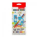 Colored Pencil Bruynzeel Twin Points 12/Pack 60112001