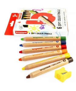 Colored Pencil Bruynzeel Soft 6/Pack 60119006