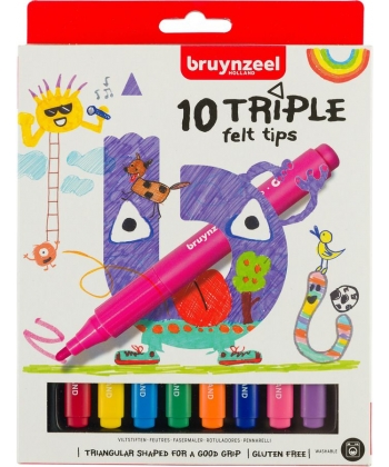 Marker Bruynzeel Triple 10/Pack 60123010