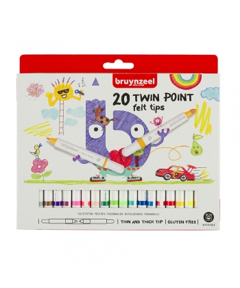 Marker Bruynzeel Twin Point 20/Pack 60125020