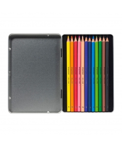 Colored Pencil Bruynzeel Trio Soft 12/Pack Dark Tin 60212001