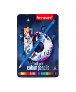 Colored Pencil Bruynzeel Soft 12/Pack Dark Tin 60212012