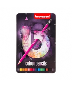 Colored Pencil Bruynzeel Soft 12/Pack Light Tin 60212112