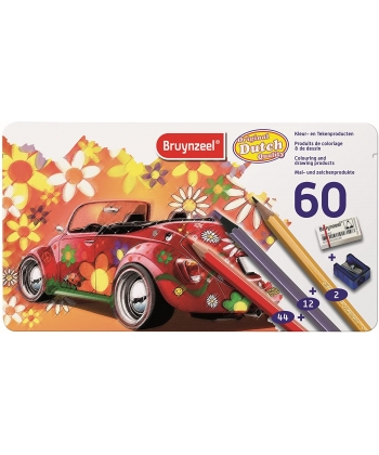 Colored Pencil Bruynzeel 60/Pack Beetle Tin 60312904