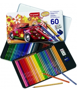 Colored Pencil Bruynzeel 60/Pack Beetle Tin 60312904