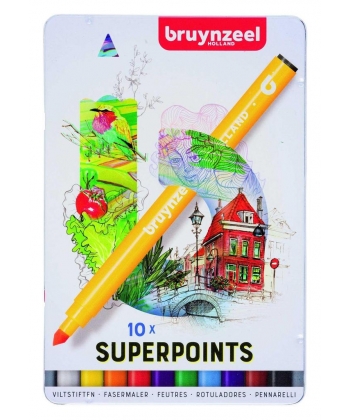 Marker Bruynzeel Super Point 10/Pack 60324010