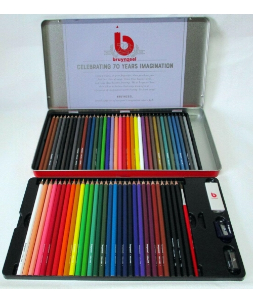 BRUYNZEEL - Coffret de 70 crayons assortis