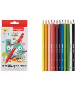 Colored Pencil Bruynzeel Mega 12/Pack 60517012