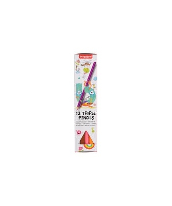 Colored Pencil Bruynzeel Triple 12/Pack 60518012