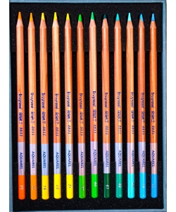 Colored Pencil Aquarelle Bruynzeel Mxz Tin 12 Color 3540M12