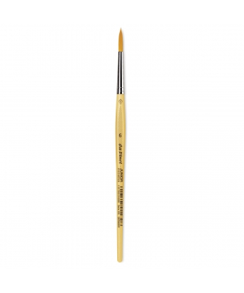 Davinci Junior Brush Round Golden Synthetic Fibres 303 . Size 6