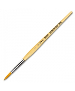 Davinci Junior Brush Round Golden Synthetic Fibres 303 . Size 8