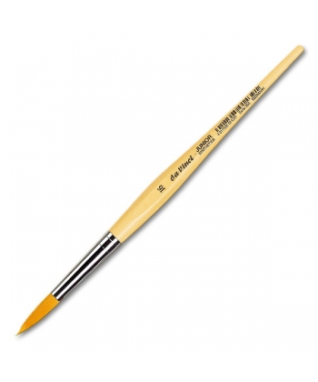 Da Vinci Junior Brush Round Golden Synthetic Fibres 303 . Size 16