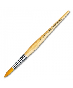Da Vinci Junior Brush Round Golden Synthetic Fibres 303 . Size 18