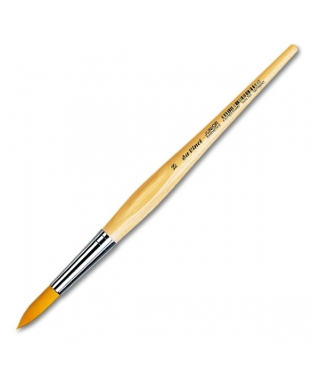Da Vinci Junior Brush Round Golden Synthetic Fibres 303 . Size 18