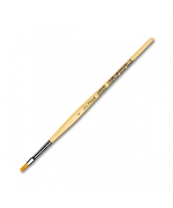 Davinci Junior Brush Flat Golden Synthetic Fibres 304. Size 4