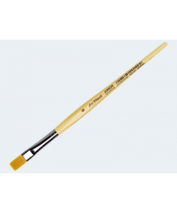Davinci Junior Brush Flat Golden Synthetic Fibres 304 . Size 6
