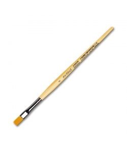Davinci Junior Brush Flat Golden Synthetic Fibres 304 . Size 10