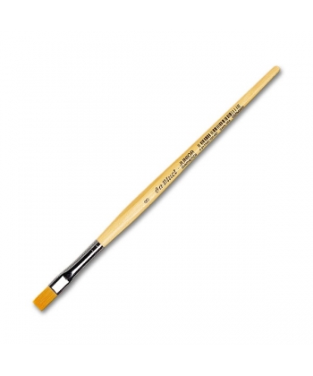 Davinci Junior Brush Flat Golden Synthetic Fibres 304 . Size 10