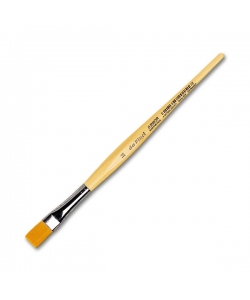 Davinci Junior Brush Flat Golden Synthetic Fibres 304.14