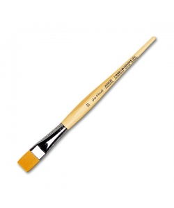Davinci Junior Brush Flat Golden Synthetic Fibres 304 . Size 20