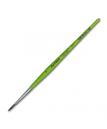Davinci Brush Round Fit Green Matt Handle School&Hobby 373 . Size 4