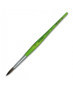 Davinci Brush Round Fit Green Matt Handle School&Hobby 373 . Size 12