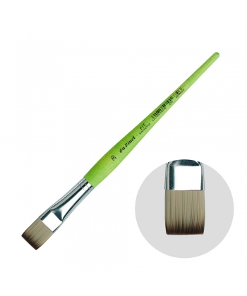 Davinci Brush Flat Fit Green Matt Handle School&Hobby 374 . Size 20