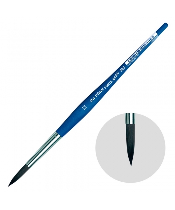 Dainci Forte Basic Brush Round Blue Matt Handle 393 . Size 12