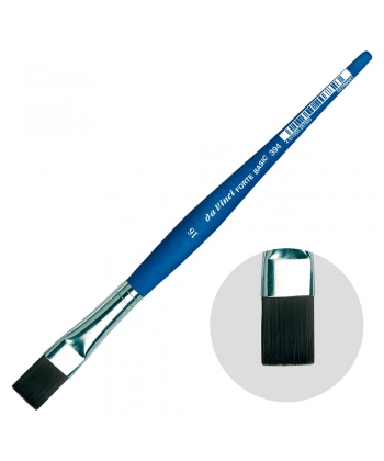 Davinci Forte Basic Brush Flat Blue Matt Handle 394 . Size 16