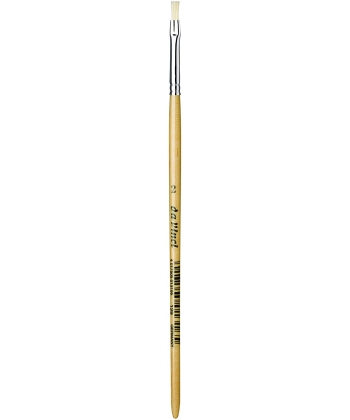Davinci Brush Flat White Bristle 129 . Size 2