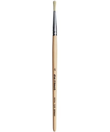 Davinci Brush Round White Bristle 128 . Size 4