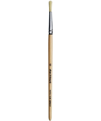 Davinci Brush Round White Bristle 128 . Size 6