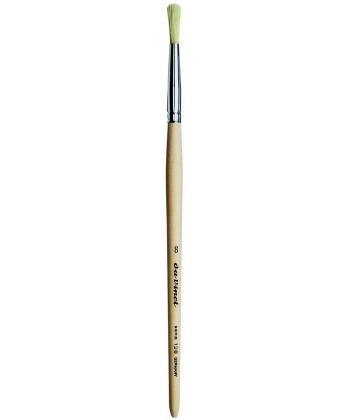 Davinci Brush Round White Bristle 128 . Size 8