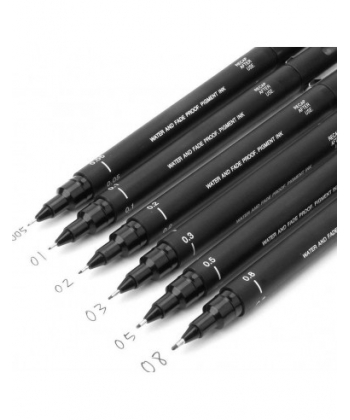 Marker Pigment Uni-Ball Pin Blue