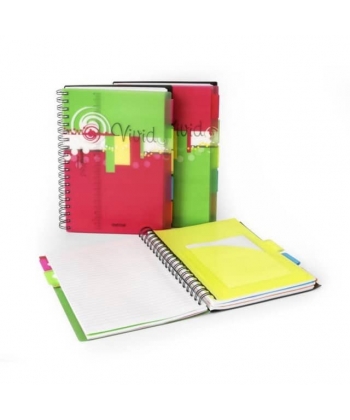 Notebook Mintra 23X27.9 Seyes 5Sub 200Sh Spiral Vivid 93077