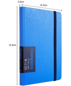 Notebook Comix Compera A6 Ruled 80Sh Pp W/Elastic C7012T
